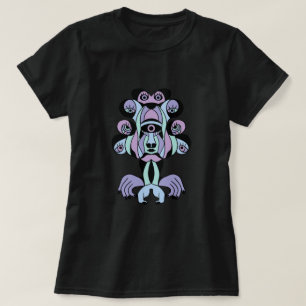 T-shirt Totem Abstrait à plusieurs yeux