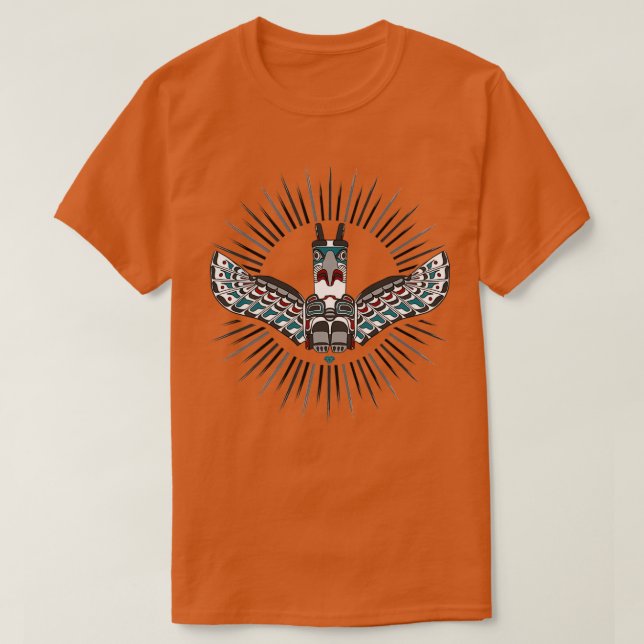 T-shirt Totem amérindien d'aigle (Design devant)