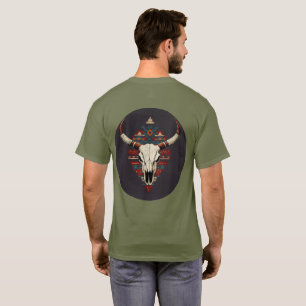 T-shirt Totem de crâne de vache