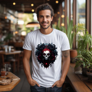 T-Shirt Totenkopf, Crane, Mann