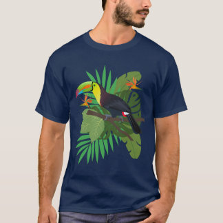 T-shirt Toucan avec feuilles