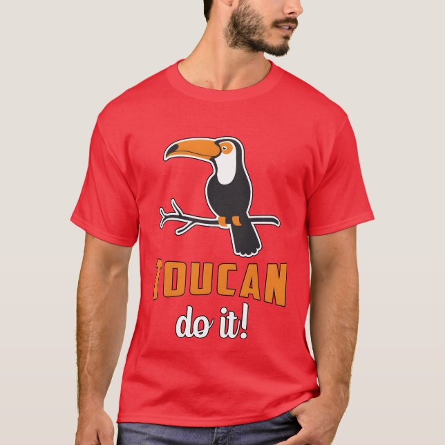 T-shirt Toucan Do It Oiseau Watcher Retrooucans garçon (Devant)