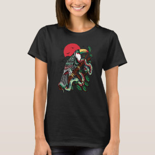 T-shirt Toucan Old School Flash Encre Traditionnel América