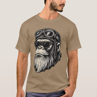T-shirt Touch My Beard andell Me Im Pretty Funny Monkey Sa