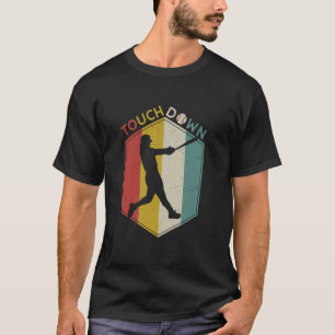 T-shirt Touchdown Baseball Sports Vintage tenue pour amour