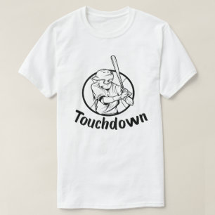 T-shirt Touchdown Baseball Vintage Retro