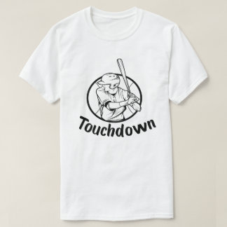 T-shirt Touchdown Baseball Vintage Retro