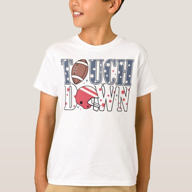 T-shirt Touchdown Football Town Où Viennent Les Rêves De F (Devant)