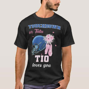 T-shirt Touchdown ou Tutu Tio T'aime Révélation du sexe Ga
