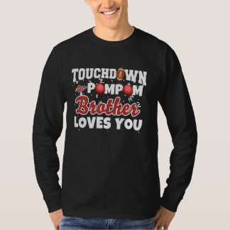 T-shirt Touchdown Pom Poms Frère Vous Aime Football Gend