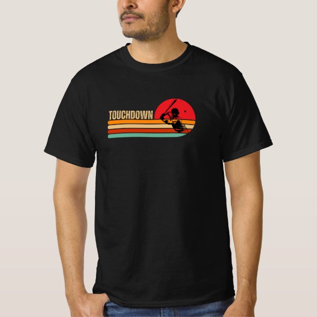 T-shirt Touchdown Shirt Avec Le Lecteur De Baseball (Devant)