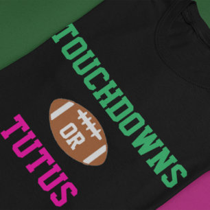 T-shirt Touchdowns ou Tutus Révélation du sexe