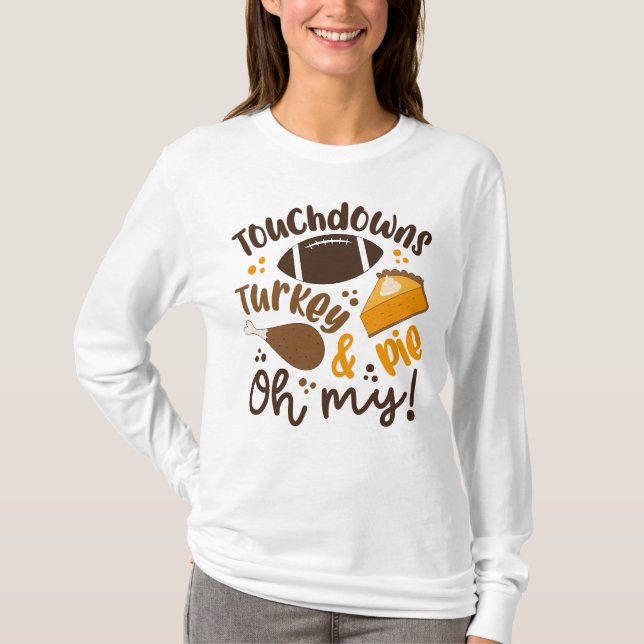 T-shirt Touchdowns Turquie & tarte | Oh, mon (Devant)