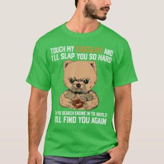 T-shirt Touche mon chocolat et je te giflerai si fort Bea
