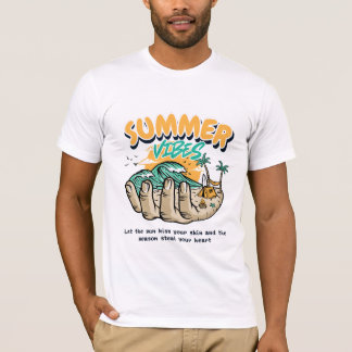 T-shirt Toucher par la magie de l'été, la lumière du solei