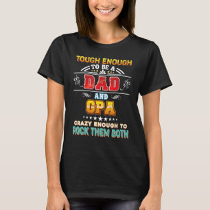 T-shirt Touchez Assez Pour Être Un Papa Et Gpa Crazy Rock 