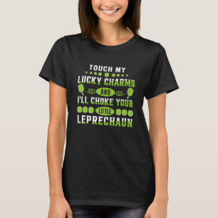 T-shirt Touchez Mes Charmants Chanceux Femmes Fille Sale S