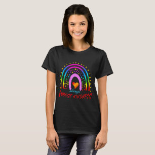 T-shirt Toujours choisir la gentillesse arc-en-ciel