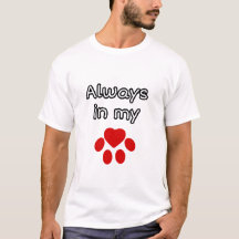 Toujours dans mon cœur empreinte de patte d'animal
