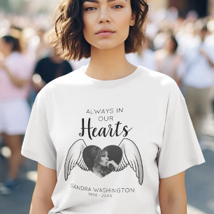T-shirt Toujours dans nos cœurs   Aile d'ange   Mémorial p
