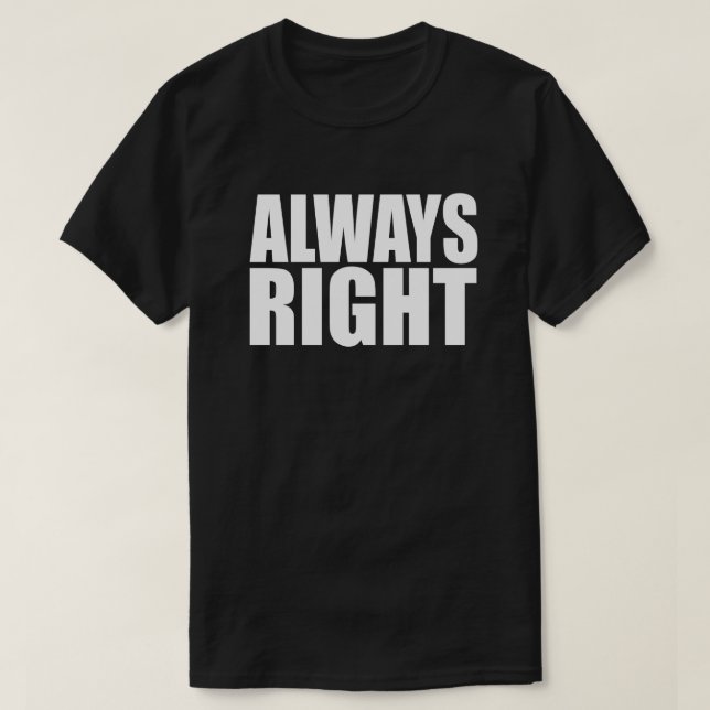T-SHIRT TOUJOURS DROIT (Design devant)