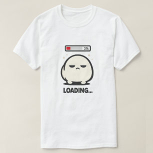 T-shirt Toujours en chargement 3% - Personnage fatigué mig