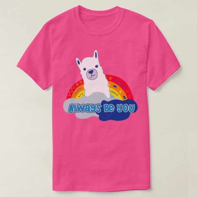 T-shirt Toujours être vous version Llama (Design devant)