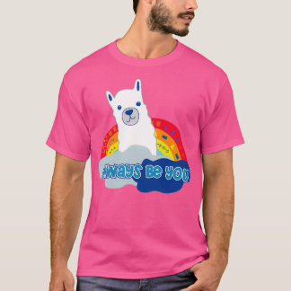 T-shirt Toujours être vous version Llama