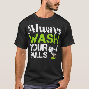 T-shirt Toujours Laver Vos Boules Amusant Golf Plage de co