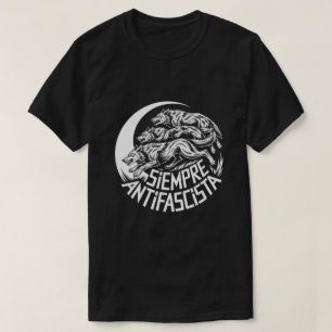 T-shirt Toujours Loup Antifasciste Paquet Anti Fascisme de