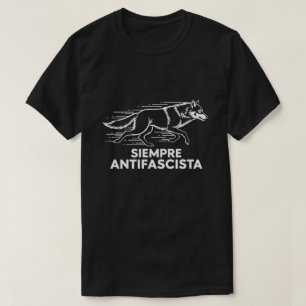 T-shirt Toujours Loup Antifasciste Paquet Anti Fascisme de