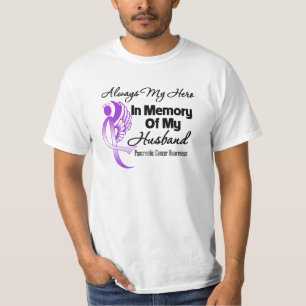 T-shirt Toujours mon héros dans le Cancer pancréatique d