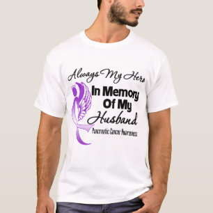 T-shirt Toujours mon héros dans le Cancer pancréatique d
