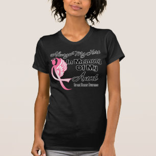 T-shirt Toujours mon héros dans le souvenir Tante - Cancer