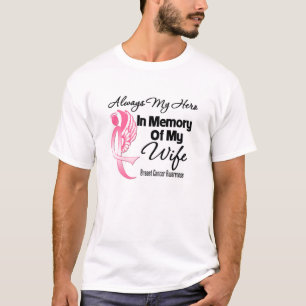 T-shirt Toujours Mon Héros En Mémoire Épouse - Cancer Du S