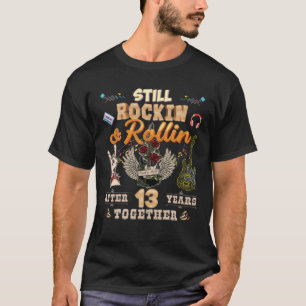 T-shirt Toujours Rockin Et Rollin Après 13 Ann Ensemble A