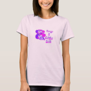 T-shirt Toujours un bouton rose vif de reine des abeilles