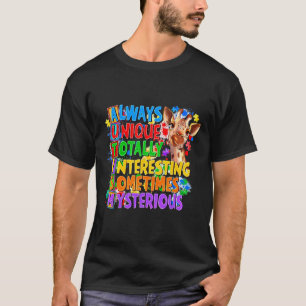 T-shirt Toujours Unique Totalement Intéressant Parfois Mys