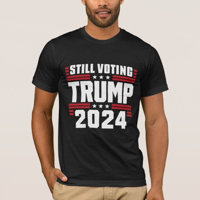 T-shirt Toujours voter Trump 2024 drapeau patriotique amér (Devant)