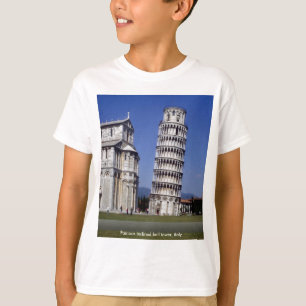 T-shirt Tour de cloche inclinée célèbre, la tour penchée