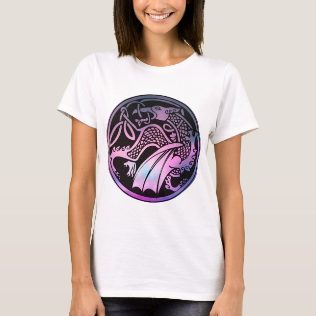 T-shirt Tour de dragon celtique (Devant)