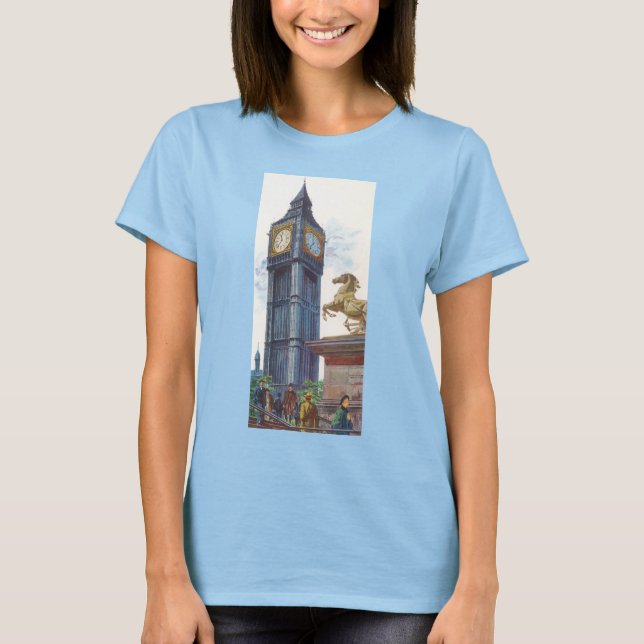 T-shirt Tour de l'horloge Big Ben au Palais de Westminster (Devant)