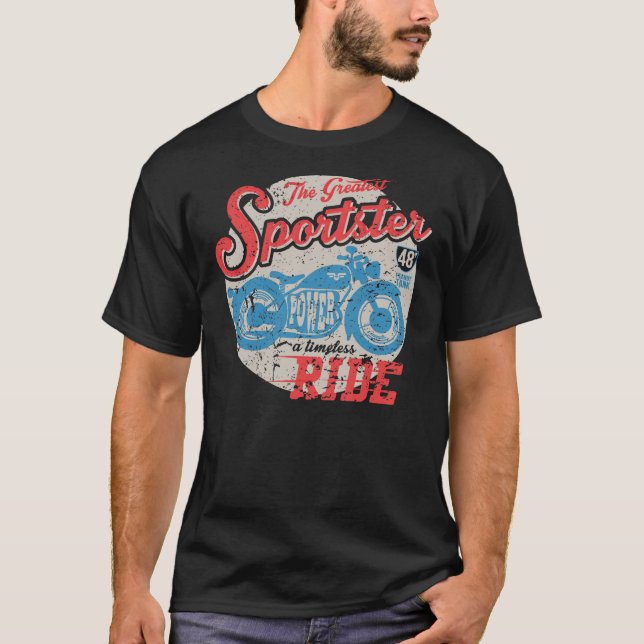 T-shirt Tour de puissance de Sportster (Devant)