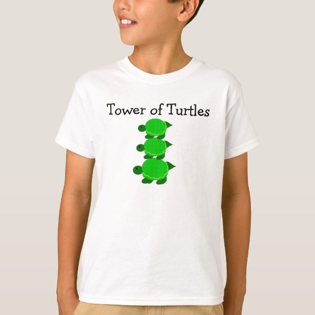 T-shirt Tour des tortues (Devant)