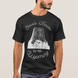 T-shirt Tour Devils Wyoming Monument national Retro Vinta