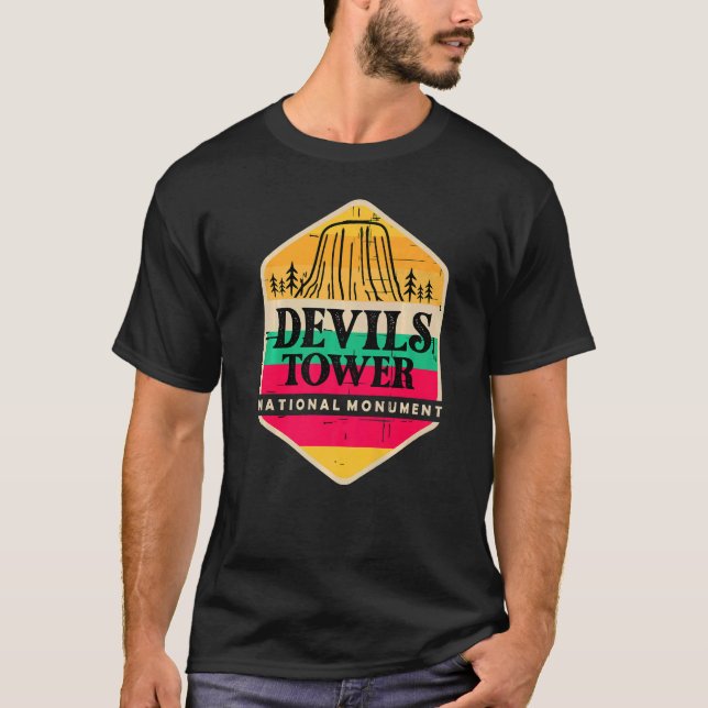 T-shirt Tour Devils Wyoming Monument National Souvenir (Devant)