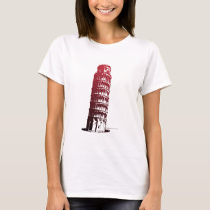 T-shirt Tour d'Italie de Pise penchée sur l'Europe
