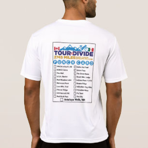 T-shirt Tour Divide Punch Card