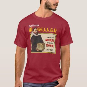 T-shirt Tour du monde 1519 de Magellan (l'avant foncé des