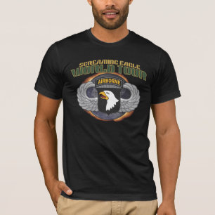 T-shirt TOUR DU MONDE AÉROPORTÉ A des USA 101ST "EAGLES